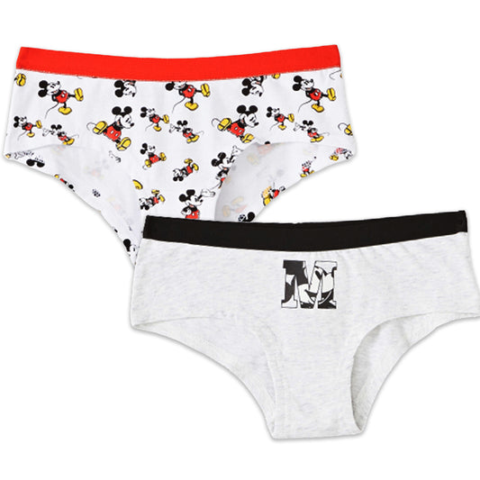 Disney Mickey and Friends Girls and Teens Underwear, Pack of 2