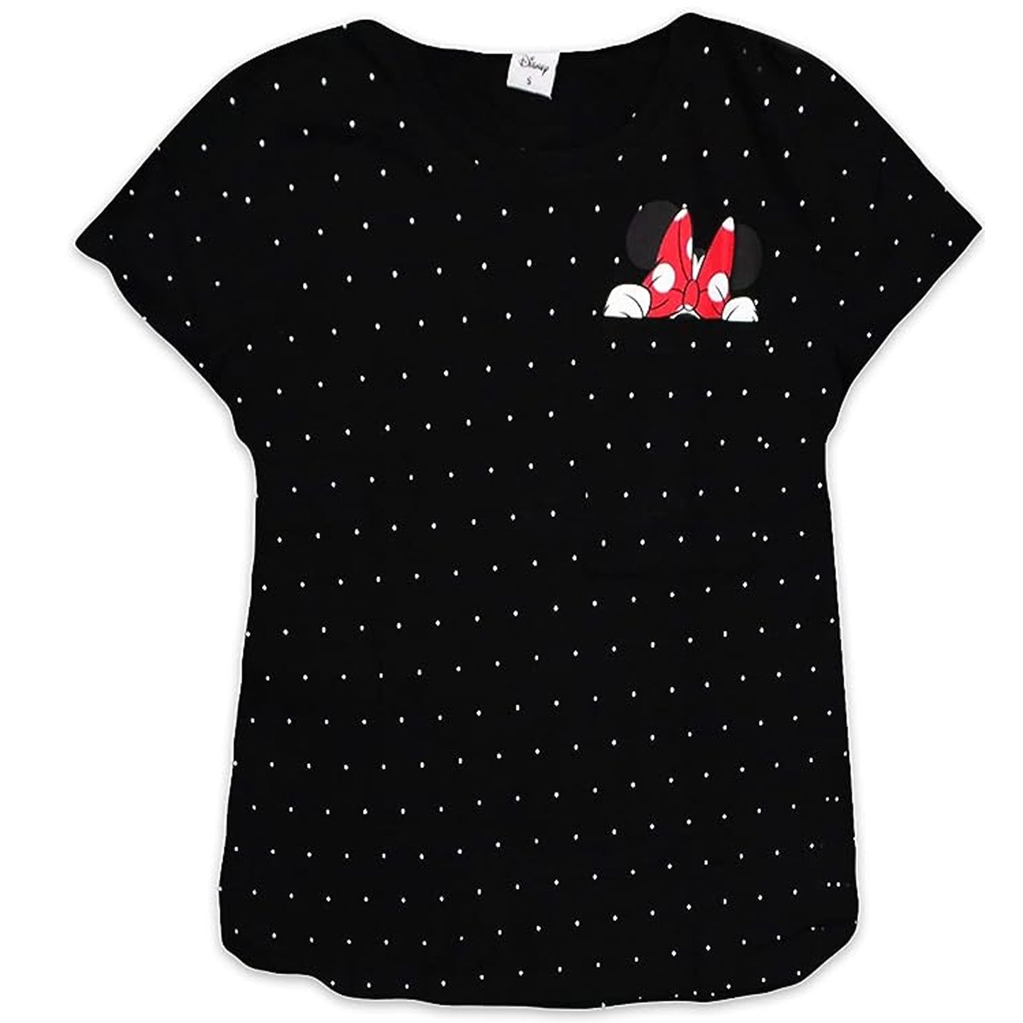 Disney Mickey Minnie Women's Short Sleeve Cotton T-Shirt