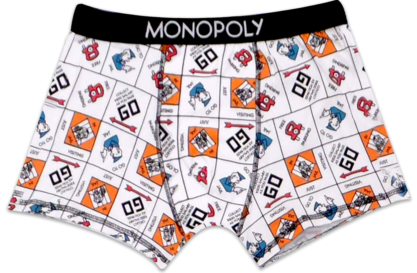 Monopoly Men's Underwear Boxers Cotton White