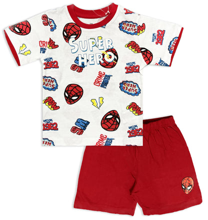 Marvel Spider-Man Cotton Pyjama Set for Kids