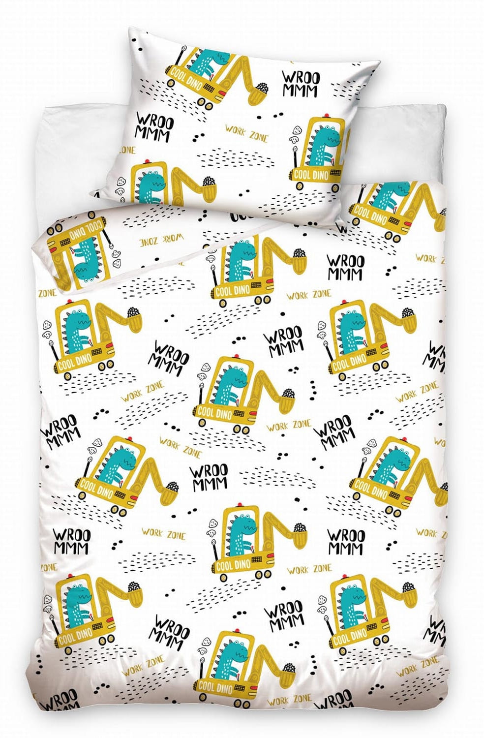 Baby Cot Bed Duvet Covers with Pillowcase Cotton Zipper Elephant