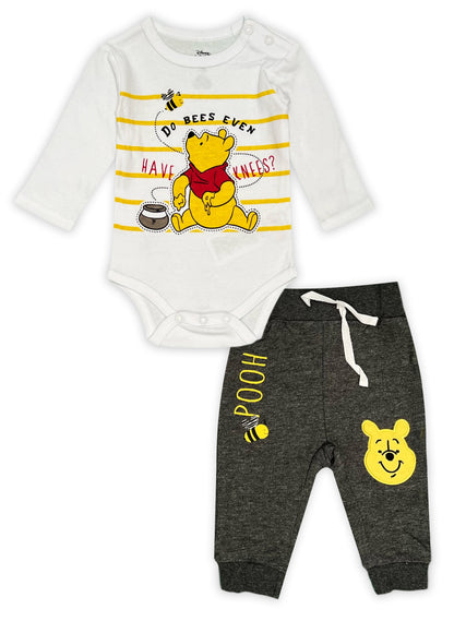 Disney Winnie the Pooh Long Sleeve Baby Bodysuit with Joggers