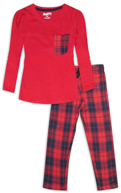 Girls Cotton Flannel Pajamas Pyjama Set Jammies Sleepwear