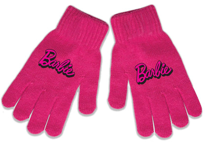 Authentic Barbie Girls Winter Gloves, Mittens Acrylic
