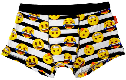Emoji Men's Underwear Boxers Cotton White