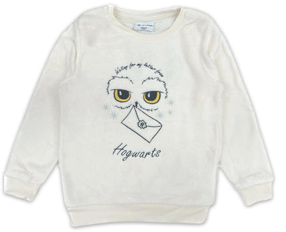 Authentic Harry Potter Hedwig Girls Coral Fleece Sweatshirt