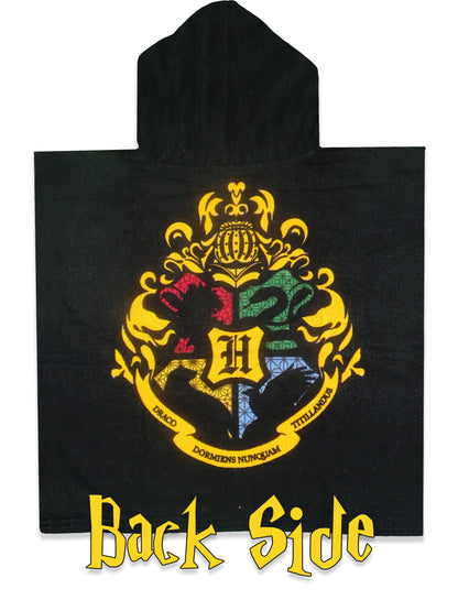 Authentic Harry Potter Kids Microfiber Poncho Towel