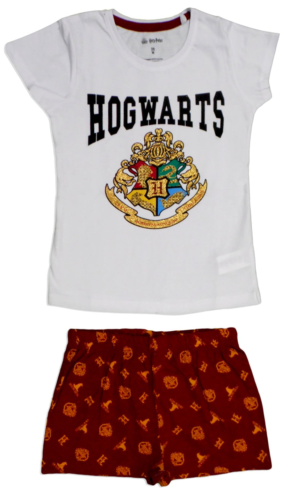 Harry Potter Girls Kids Cotton Short Sleeve Pyjama Set Shoppe N