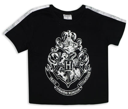 Harry Potter Girls Cotton Cropped T Shirt