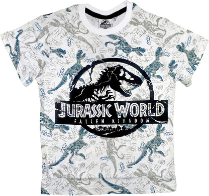 Jurassic World Men's Short Sleeve T-Shirt Cotton Tees Top