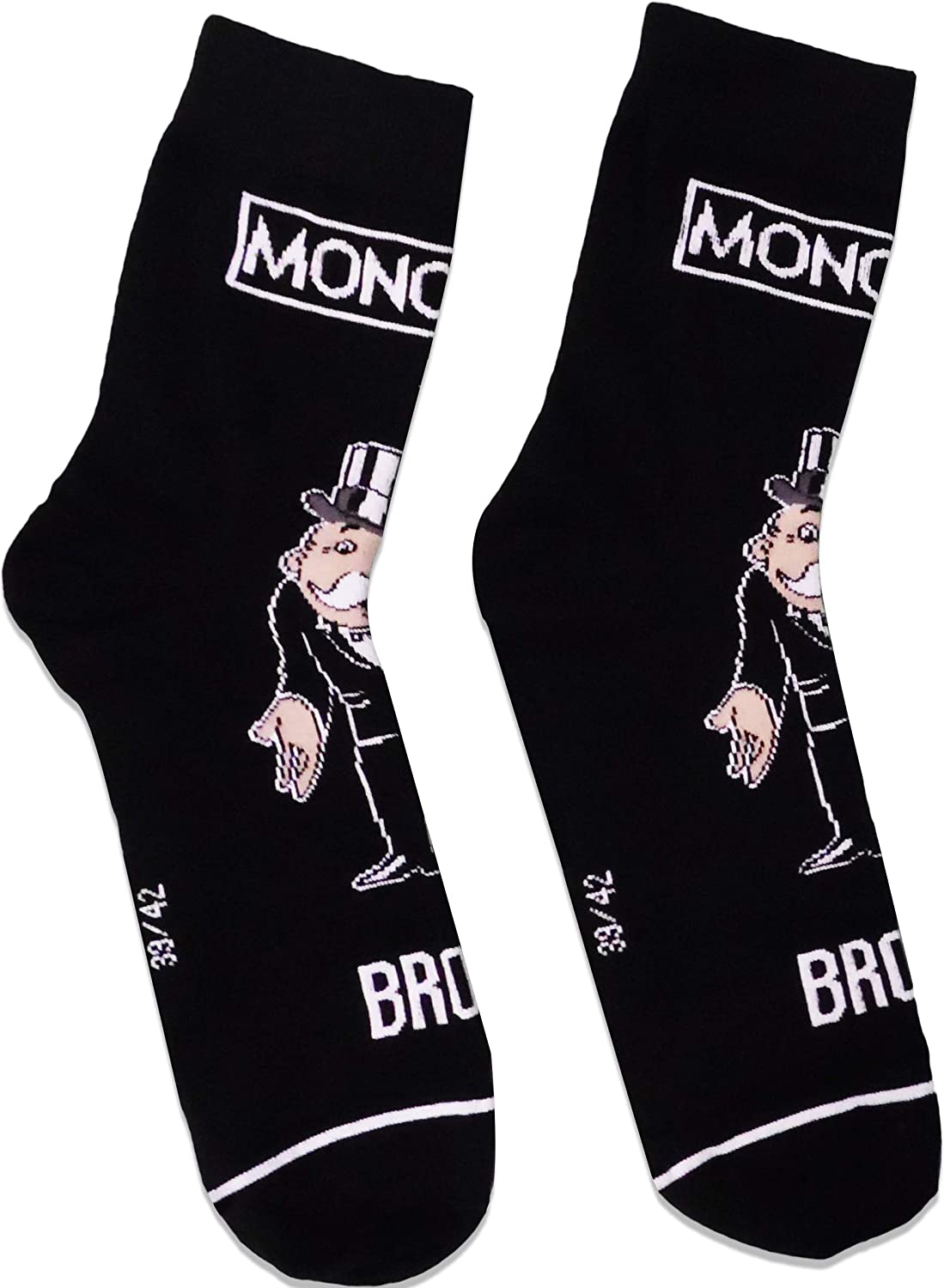Monopoly Mens Calf Socks Cotton