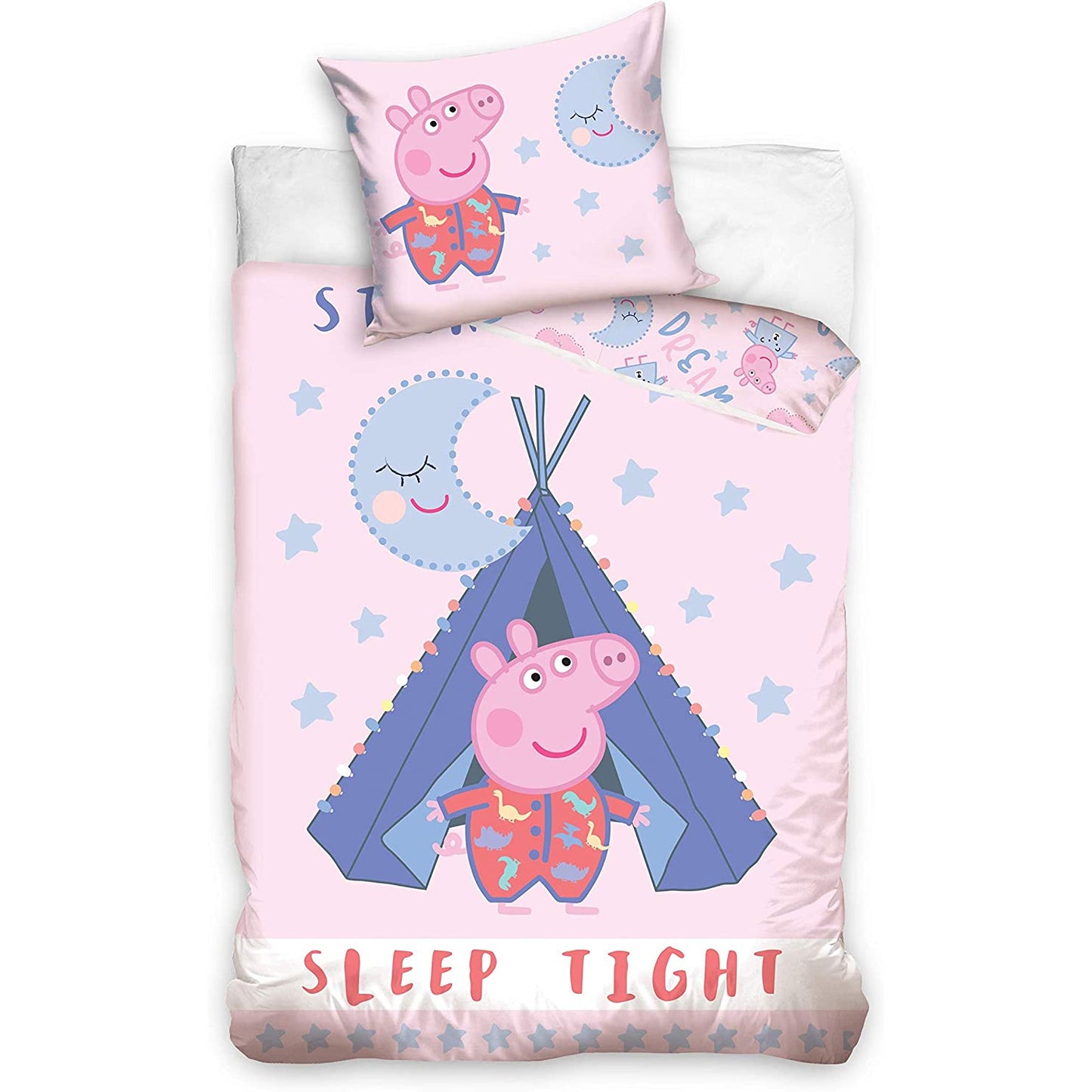 Peppa Pig Kids Kids Duvet cover + Pillow Cover Set Quilt 100% Cotton 135 x 200 cm + 80 x 80 cm