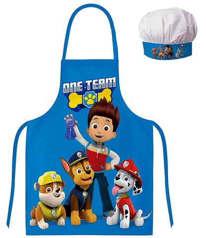 Official Paw Patrol Kids Boys Girls Apron and Chef Hat Set