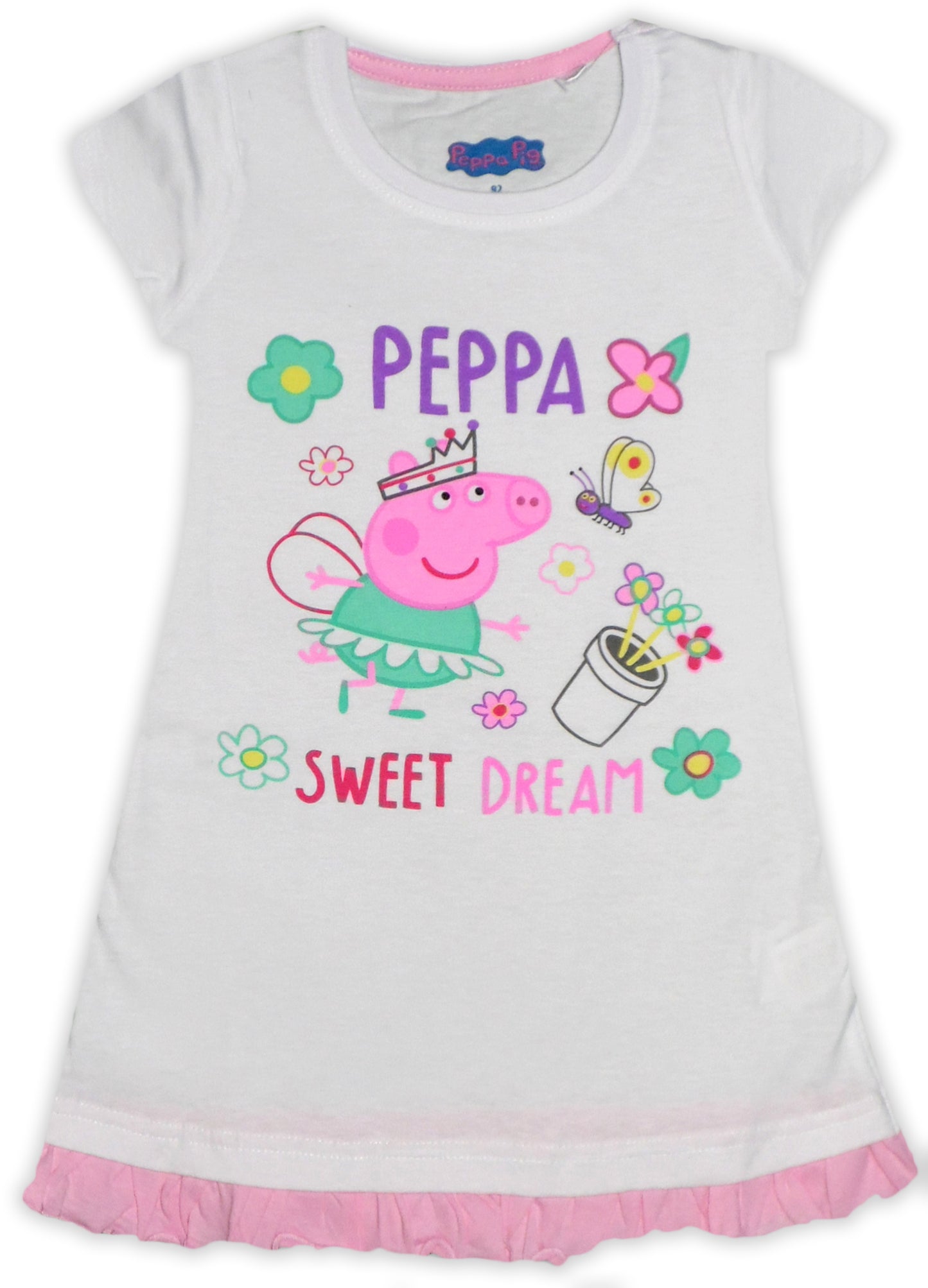 Peppa Pig Cotton Nightshirt Nightie for Girls