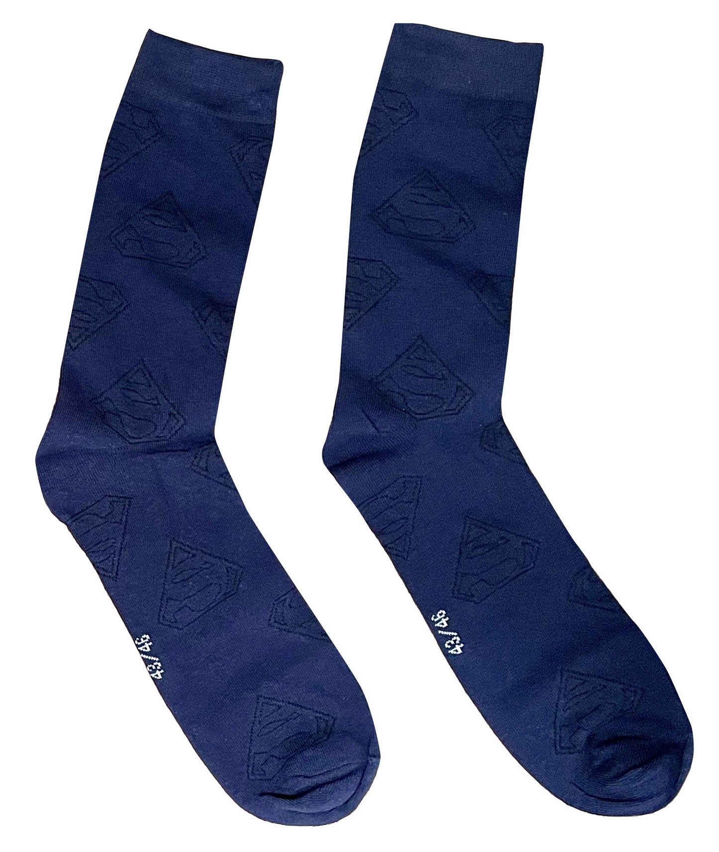 Superman Men's Calf Socks 2 Pairs Cotton