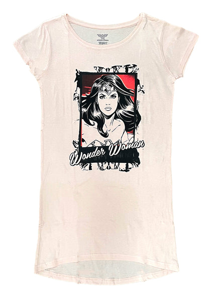 Wonder Woman Women's Ladies Nightdress long Top nightwear Cotton